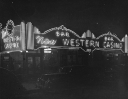 Film transparency of the New Western Casino, Las Vegas, circa 1940s