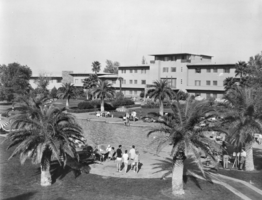Film transparency of the Flamingo Hotel, Las Vegas, 1945