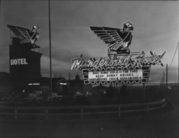 Film transparency of the thunderbird Hotel, Las Vegas, circa 1950s