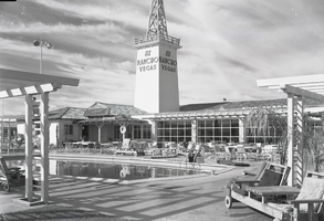 Film transparency of El Rancho Hotel, Las Vegas, circa 1941-1960