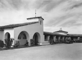 Film transparency of El Rancho Hotel, Las Vegas, circa 1941-1960