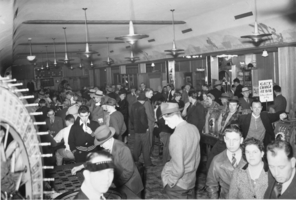 Film transparency of casino interior, Las Vegas, circa 1930-1950s