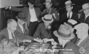 Film transparency of Boulder Club, Las Vegas, circa 1930-1950s