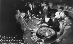Film transparency of the Apache Casino, Las Vegas, circa 1930-1950s