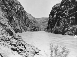 Film transparency of the Colorado River, Black Canyon, circa 1930-1935