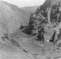 Film transparency of Hoover Dam diversion tunnels, circa early 1930s