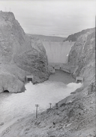 Film transparency of Hoover Dam diversion tunnels in use, circa mid 1930s