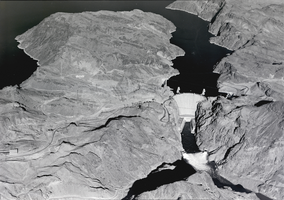Film transparency of Hoover Dam, circa late 1930s-1950s