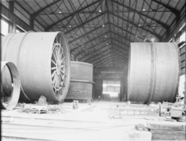 Film transparency of pipe sections, Hoover Dam, April 30, 1934