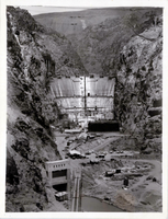 Film transparency of downstream face of Hoover Dam, May 29, 1934