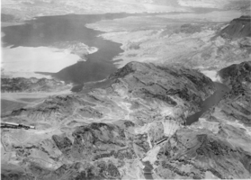 Film transparency of Hoover Dam and the Colorado River, circa mid 1930s