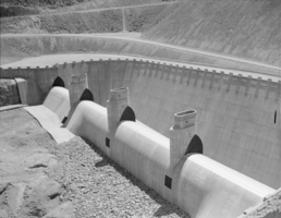 Film transparency of Hoover Dam spillway, circa mid 1930s