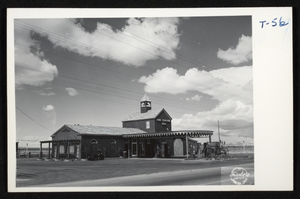 Postcard of the Last Frontier Firehouse, Las Vegas, circa 1945
