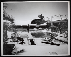Photograph of the Wilbur Clark's Desert Inn pool, Las Vegas, circa 1950s