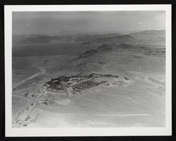 Photograph of an aerial view of Boulder City, Nevada, circa 1930s-1940