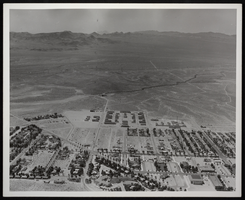 Photograph of an aerial view of Boulder City, Nevada, circa 1930s-1940