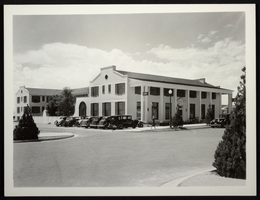 Photograph of exterior of Boulder Dam Hotel, Boulder City, Nevada, circa 1930s