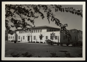 Photograph of the Bureau of Reclamation Administration Building, Boulder City, Nevada, circa 1932 - late 1930s