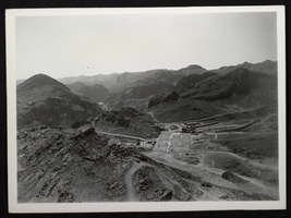 Photograph of Hoover Dam power site, circa 1930-1935