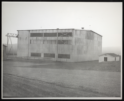 Photograph of hangar at Boulder City Airport, circa 1931-1935