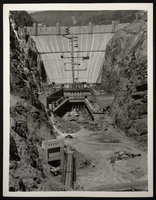 Photograph of Hoover Dam construction, July 25, 1935