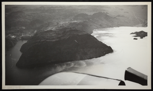Aerial photograph of Hoover Dam, Colorado River, Black Canyon, circa 1934-1935