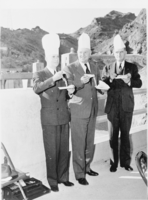 Film transparency of the Rotary Club during lunch, Hoover Dam, October 1946