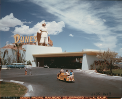Film transparency of the Dunes Hotel, Las Vegas, circa 1955