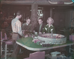 Film transparency of gamblers at El Rancho Vegas, Las Vegas, circa 1940s-1950s