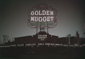 Film transparency of Golden Nugget, Las Vegas, 1946-1950s