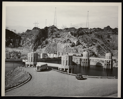 Photograph of the highway on Hoover Dam, circa 1935