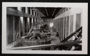 Photograph of power generators at Hoover Dam, circa mid 1930s