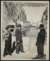 Photograph of guests at Hoover Dam, October 1946