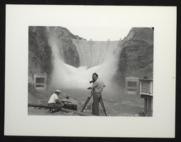 Photograph of a film crew, Hoover Dam, September 30, 1935