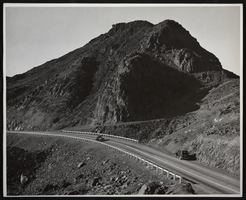 Photograph of Boulder Highway between Boulder City, Nevada, and Hoover Dam, circa 1935