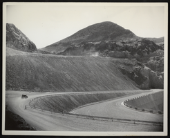 Photograph of Boulder Highway as it nears Hoover Dam, circa 1935
