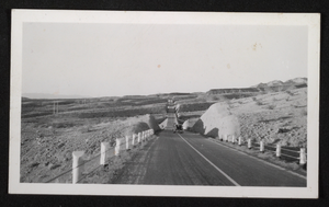 Photograph of Boulder Highway between Boulder City, Nevada, and Hoover Dam, circa 1935