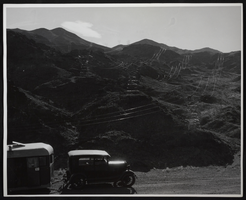 Photograph of Boulder Highway near Hoover Dam, 1935