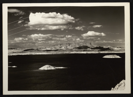 Aerial photograph of the Boulder Islands, Lake Mead, circa 1934-1950s