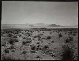 Photograph of desert and mountains in the Southwest United States, circa 1930s-1950s
