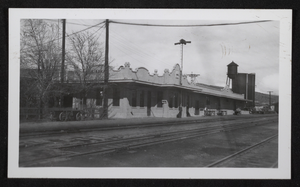 Photograph of train depot, Kingman, Arizona circa 1940s