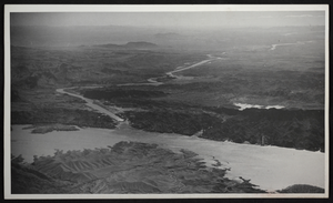 Aerial photograph of Parker Dam, circa 1938-1940s