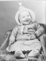 Film transparency of a baby, circa 1930s-1950s