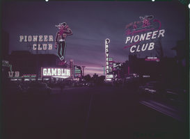 Film transparency of the Pioneer Club, Las Vegas, circa 1950s