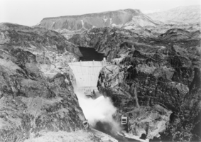 Film transparency of Hoover Dam, circa late 1930s
