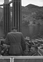Film transparency of men at Hoover Dam, circa late 1930s