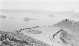 Film transparency showing Lake Mead, circa 1930s