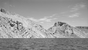 Film transparency showing Lake Mead and Grand Canyon, circa 1930s
