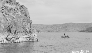 Film transparency showing Lake Mead, circa 1930s