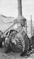 Film transparency showing a piece of machinery in Nelson, Nevada, circa 1930s-1940s